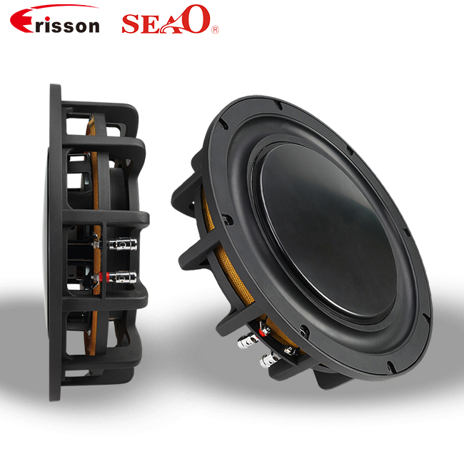 OEM/ODM 13 Inch Ultra-thin Aluminum 1200 Watts 4+4 Ohm Slim Car Audio Subwoofer Speaker